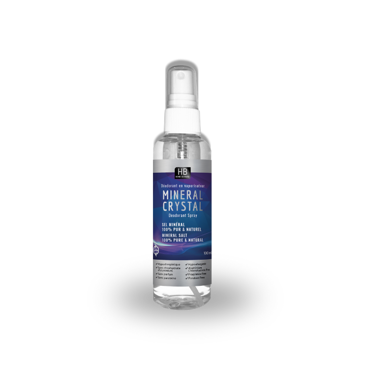 HB HENRI BERNARD® - MINERAL CRYSTAL SPRAY DEODORANT, 100 mL