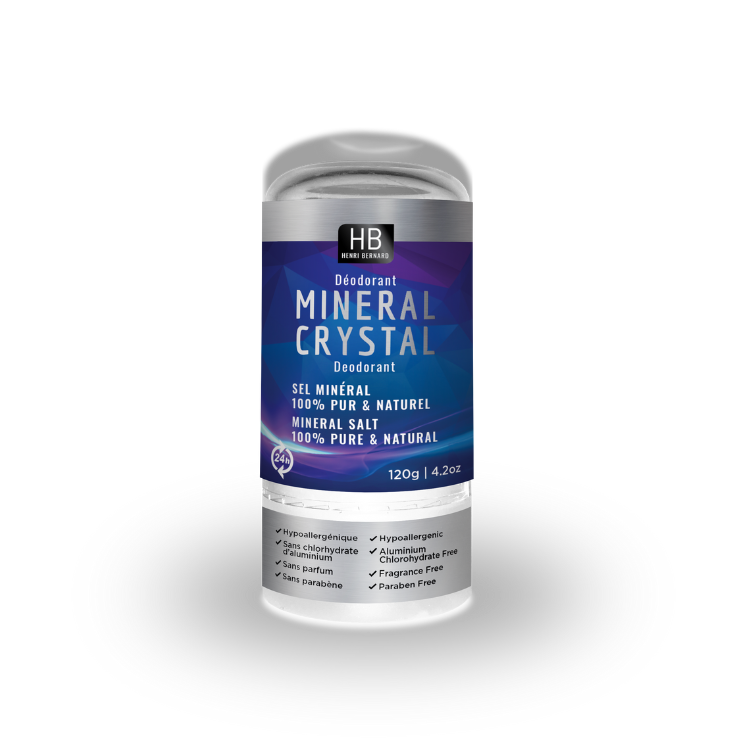 HB HENRI BERNARD® - MINERAL CRYSTAL STICK DEODORANT, 120 g