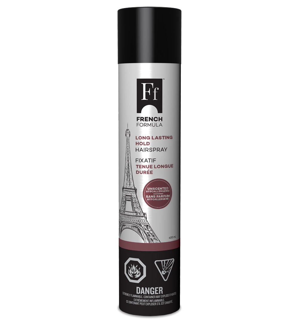 French Formula® FIXATIF TENUE LONGUE DURÉE SANS PARFUM, 400 ml